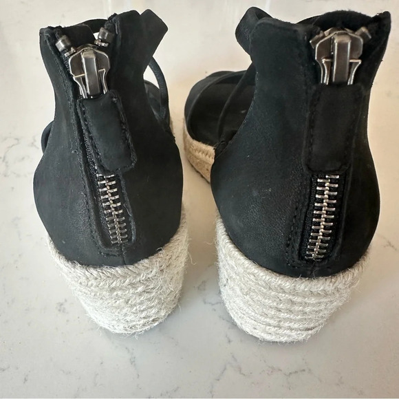 Eileen Fisher Wanda Tumbled Nubuck Espadrille Size: 5 - Picture 6 of 7